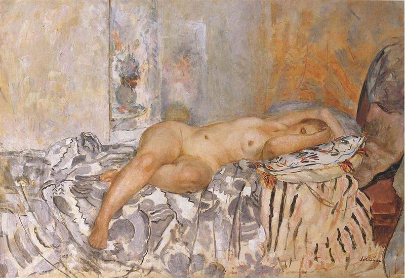 Henri Lebasque Prints Nude on Spanish Blanket Germany oil painting art